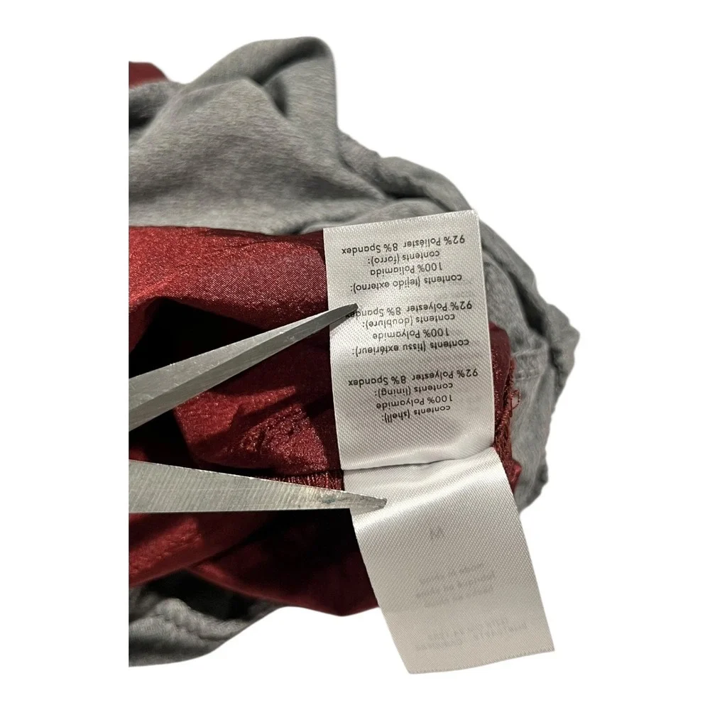 Onia Men's‎ Medium Burgundy Swim Trunks Lined Elastic Waist Drawstring